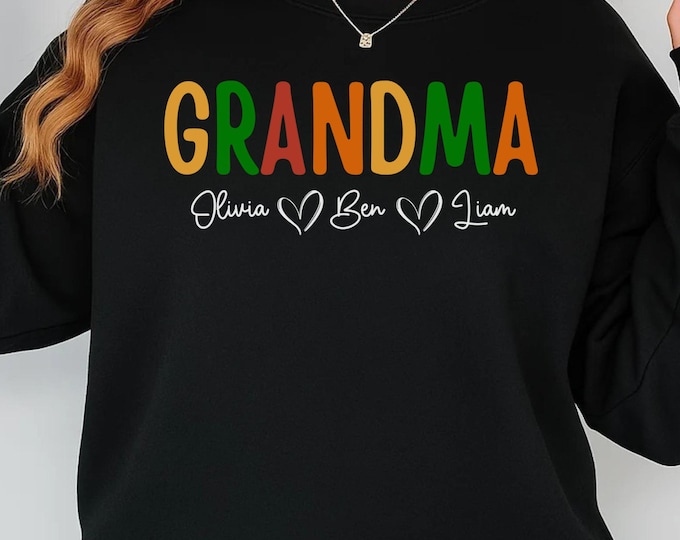 Personalised Grandma SVG, Grandma Heart Svg, Grandma Shirt Svg, Mother's Day Gift, Valentines Svg, Grandmother Svg, Blessed Grandma Svg