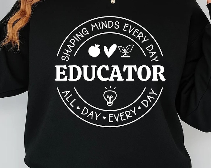 Educator SVG PNG, Teacher Appreciation Svg, Educator Svg, Teacher Svg, Difference Maker Svg, Educator Shirt Svg, Teacher Shirt Svg
