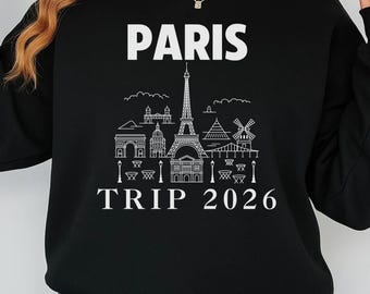 Paris Vacation 2026 SVG, Girls Trip to Paris svg, Paris Family Vacation Cut File, Paris Birthday Trip SVG, France Travel Clipart, Paris PNG