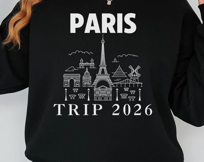 Paris Vacation 2026 SVG, Girls Trip to Paris svg, Paris Family Vacation Cut File, Paris Birthday Trip SVG, France Travel Clipart, Paris PNG