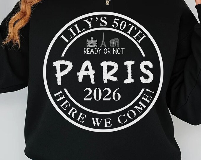 Paris Vacation 2026 SVG: Family Trip Cut File (Digital Download)