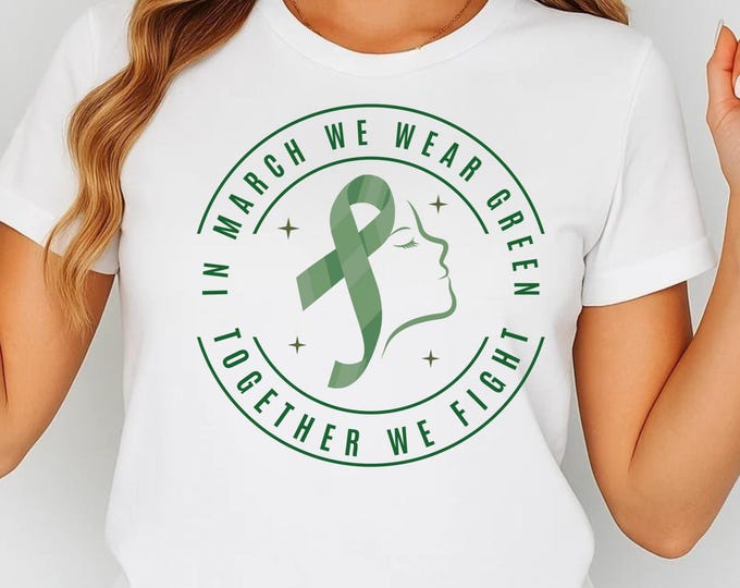 In March We Wear Green SVG PNG, Cerebral Palsy Svg, Cerebral Palsy Awareness Svg, Cerebral Palsy Awareness Shirt Svg, Cerebral Palsy Png