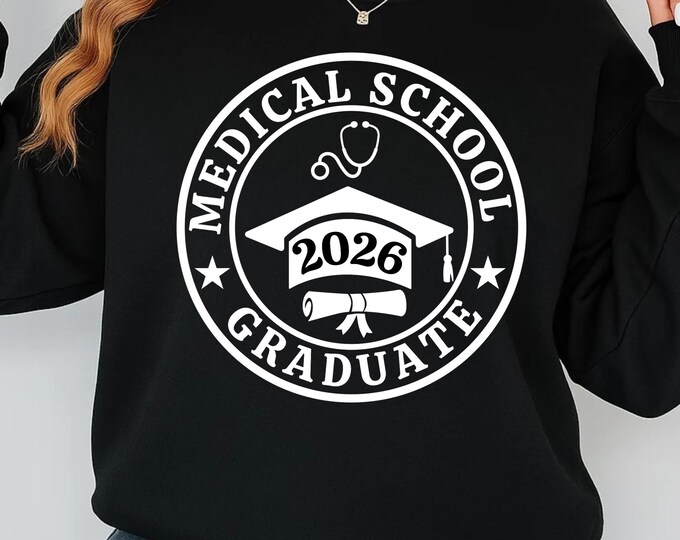 Medical School Graduate Shirt, Future Doctor Gift, Med School Graduation Tee, Doctor Graduation Gift, MD Student Gift,Class of 2026 Graduate