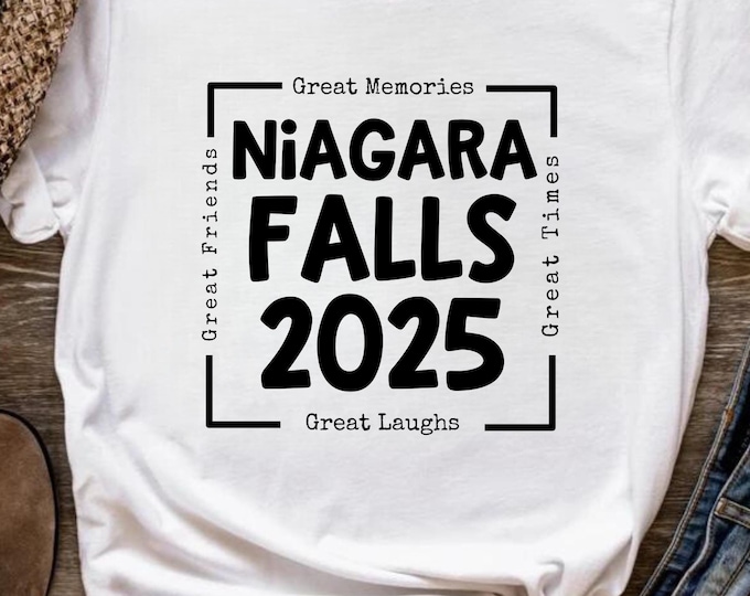 Niagara Falls 2025 Family Vacation SVG PNG: Matching Shirts (Digital Download)