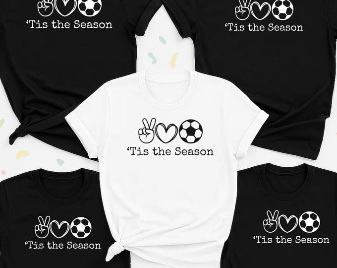 Tis The Season Soccer SVG PNG, Festive Soccer Christmas Cut File, Soccer Player Holiday Design for Cricut , football svg, soccer svg