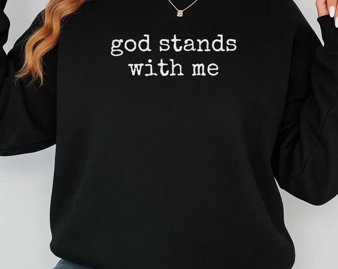 God Stands With Me SVG: Christian Bible Quote (Digital Download)