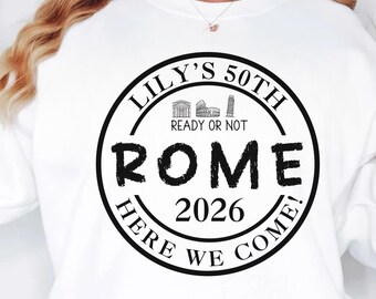 Rome Vacation 2026 SVG: Italy Travel Clipart (Digital Download)