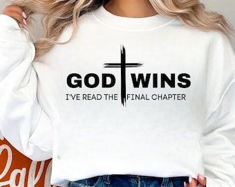 God Wins SVG PNG: Christian Bible Verse Design (Digital Download)