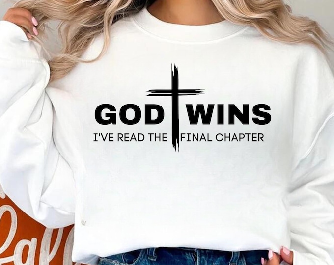 God Wins SVG PNG: Christian Bible Verse Design (Digital Download)