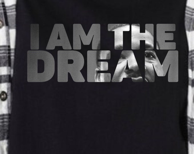 MLK 'I Am The Dream' SVG: Black History Design (Digital Download)