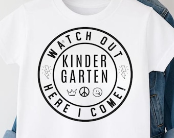 Kindergarten SVG: Achtung, Schulanfang Design (Digitaler Download)