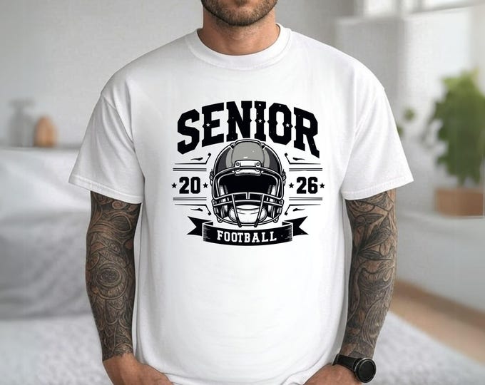 Football Senior 2026 SVG: Graduation Shirt Design (Digital Download