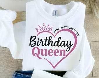 Birthday Queen SVG PNG: Diva Shirt Design (Digitaler Download)