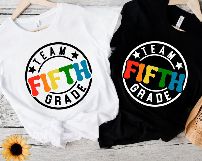 Team Fifth Grade SVG: Back To School Teacher Shirt (Digital Download)