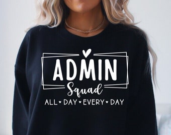 Admin Squad SVG, Office Staff, School Secretary (Digital Download)