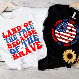 Land of the Free Because of the Brave Svg Png Memorial Day Svg Png ...