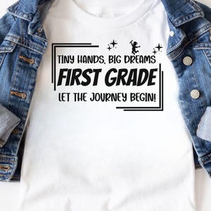 First Day of 1st Grade SVG: Back To School T-Shirt Design (Digital Download)