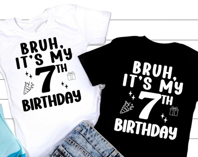 7th Birthday SVG PNG PDF , 7th Birthday Svg, Birthday Svg, Seventh Birthday Cricut Cut Files, My 7th Birthday Svg, It's My Birthday Svg