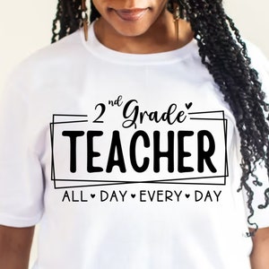 2. Klasse Lehrer SVG PNG, Zweite Klasse Lehrer, Lehrer zwart, Zweite Klasse daß, 2.Grad Grundschulkind, Lehrer-Shirt-Svg, Schulanfang-Svg