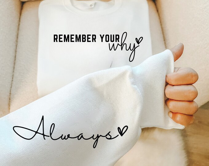 Remember Your Why Svg: Boho Self Love, Positive Affirmations (Digital Download)