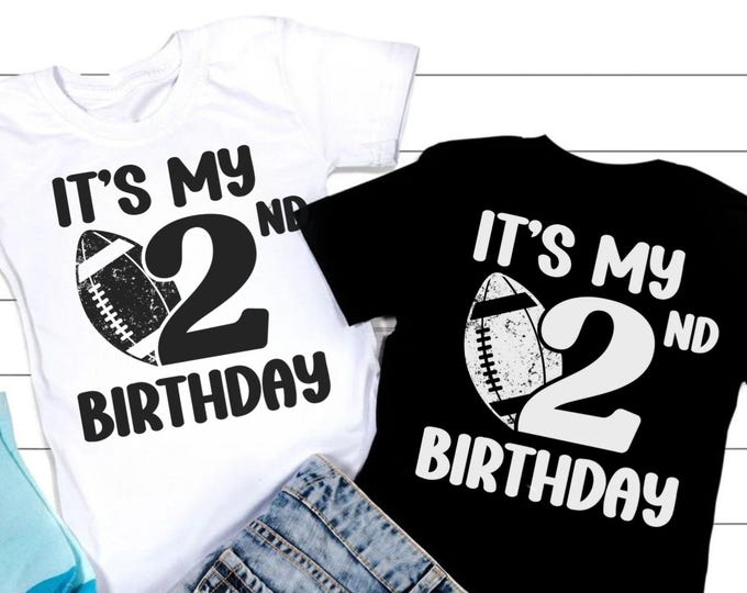 2nd Birthday Football SVG, Toddler Birthday (Digital Download)