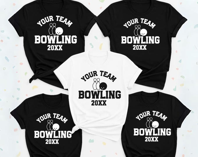Custom Bowling Team Shirt SVG, Canva Edit (Digital Download)