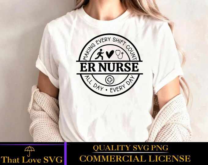 Er nurse svg png pdf, emergency room nurse svg, emergency Nurse SVG, Nurse Life SVG, Healthcare Worker SVG
