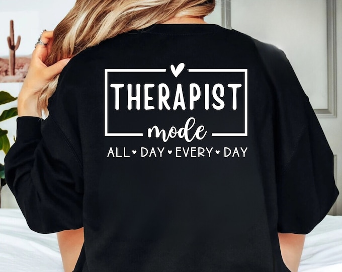 Therapist Mode SVG PNG: Counselor Shirt Design (Digital Download)