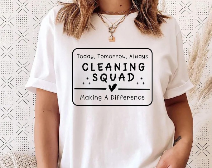 Cleaning Squad SVG, Funny Housekeeper Design (Digital Download)