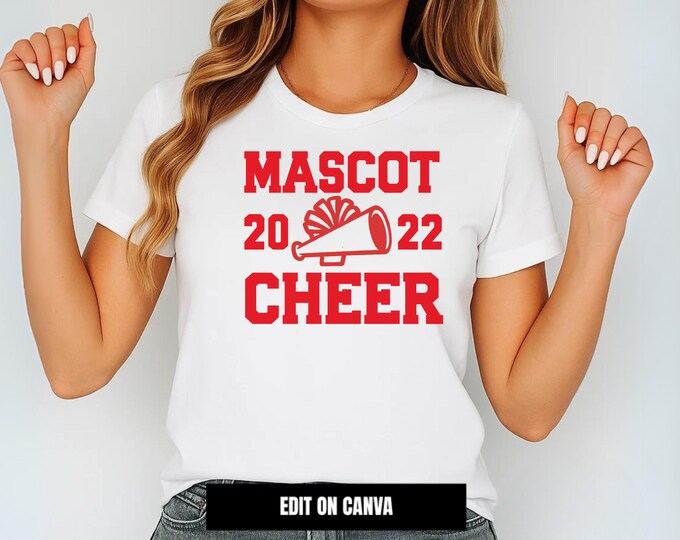 Cheer Team SVG Template: Cheerleader Shirts, Coach Gift (Digital Download