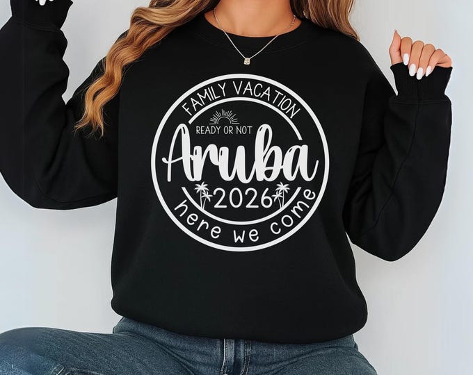 Aruba Family Vacation 2026 SVG: Matching Shirts, Trip Design (Digital Download)