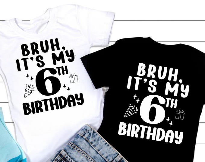 6th Birthday SVG PNG PDF , Sixth Birthday Svg, Birthday Svg, Sixth Birthday Cricut Cut Files, My 6th Birthday Svg, It's My Birthday Svg