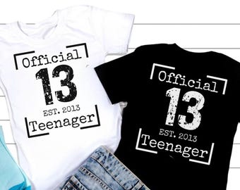 13 Official Teenager Svg, 13th Birthday Girl Svg, Official Teenager 13th Birthday Svg, Thirteen Years Old Girl Svg