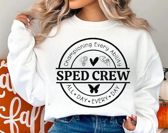 Sped Crew SVG: Teacher Shirt Design, Back To School (Digital Download)