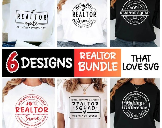 Realtor Squad Bundle SVG PNG, Real Estate Team Shirt Bundle, Realtor PNG, Realtor Shirt Svg, Real Estate Svg, Realtor Gift, Realtor Life Svg