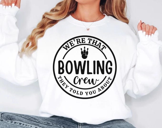 Bowling Crew SVG, Shirt Design, Team Squad PNG (Cut File)