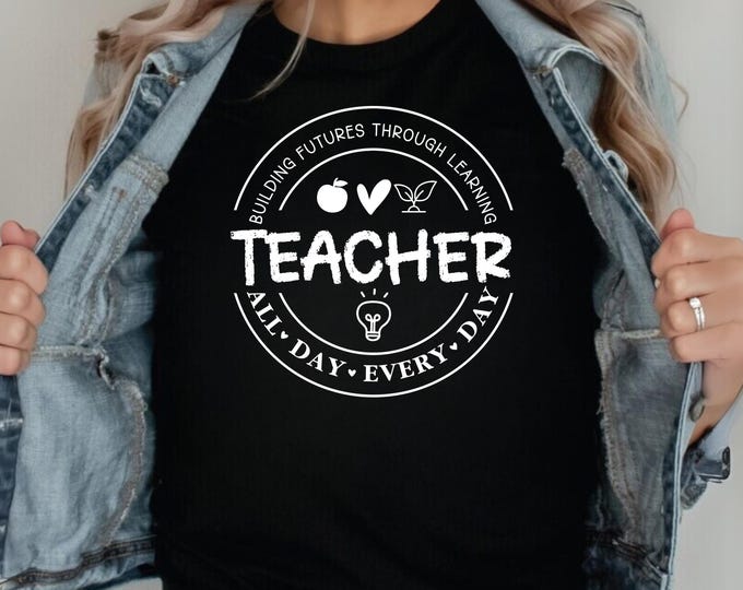 Teacher Shirt SVG PNG, Teacher Svg Cut File For Cricut, Teacher Gift Svg, Teacher Appreciation Svg, Teacher Mode Svg, Teacher Quote Svg