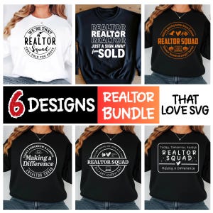 Realtor Life SVG Bundle: Real Estate Shirt, Mug, & Gift Designs (Digital Download)