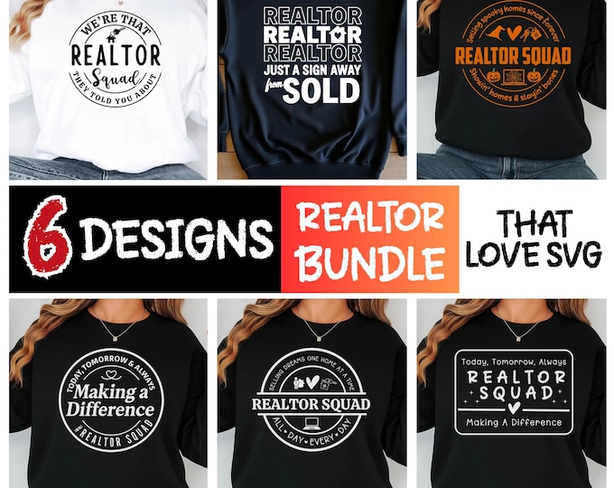 Realtor Life SVG Bundle: Real Estate Shirt, Mug, & Gift Designs (Digital Download)