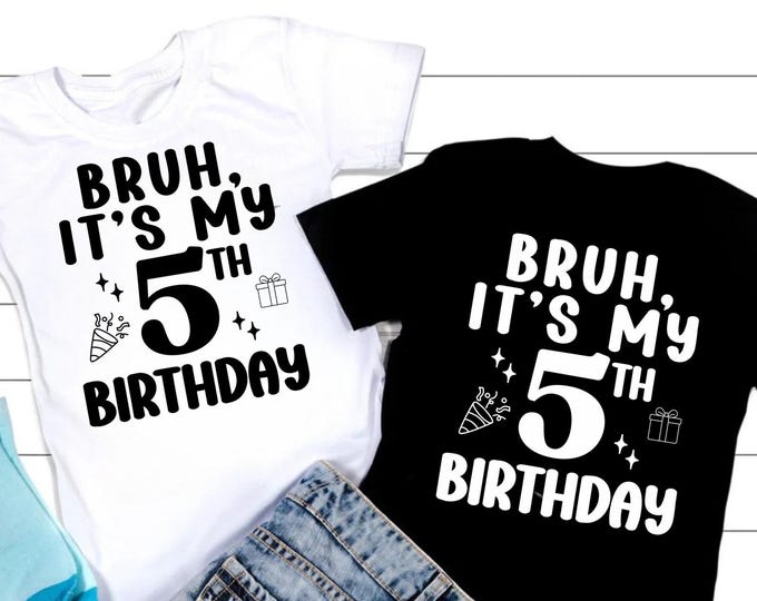 5th Birthday SVG, Cricut Cut Files (Digital Download)