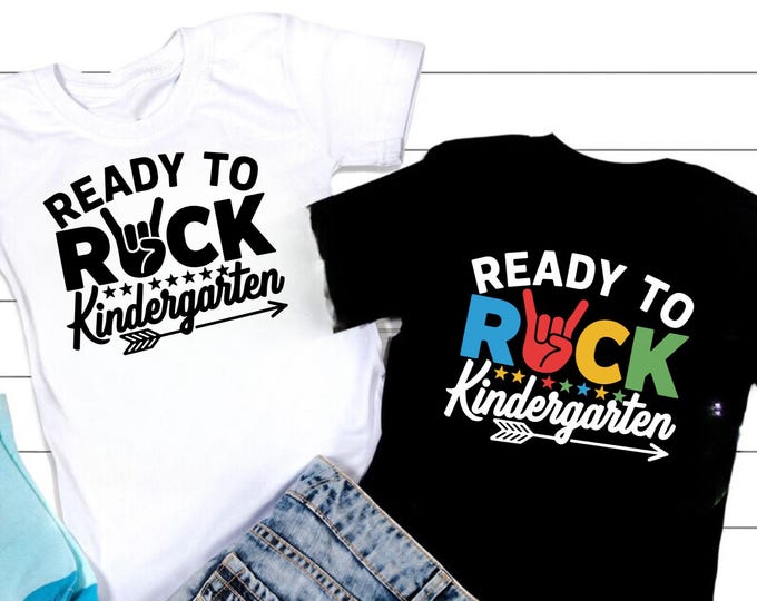 Ready To Rock Kindergarten SVG: Back To School Cut File