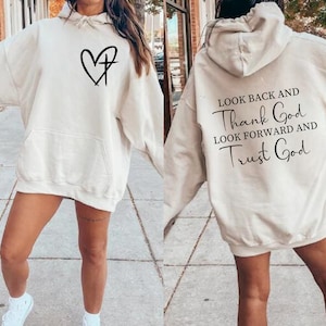 Thank God Trust God Graphic Sweatshirt