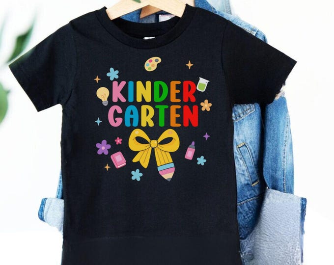 Kindergarten SVG: Back To School Shirt Design - Teacher Cut Files (Digital Download)