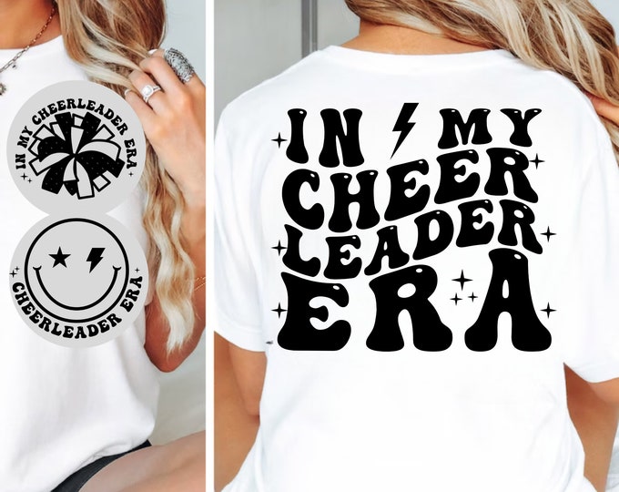 In My Cheerleader Era SVG: Cheer Shirt Design (Digital Download)