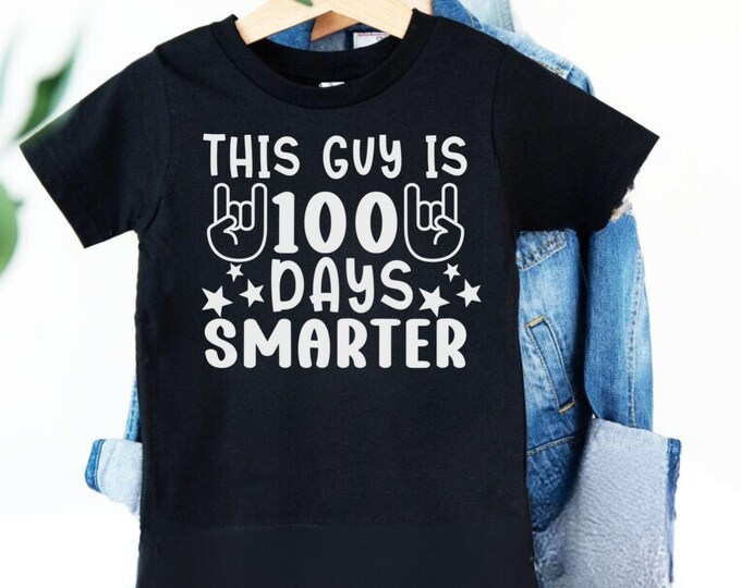 100 Days Smarter SVG: Girls School Shirt Design (Digital Download)