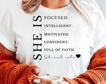 Woman Affirmation SVG: She Is Strong, Empowerment Design (Digital Download)