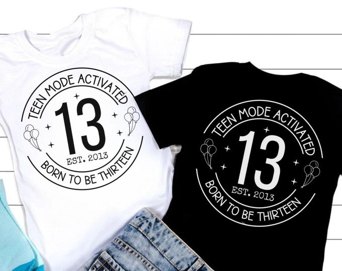 Official Teenager 13th Birthday SVG, Girl Birthday Shirt (Digital Download)