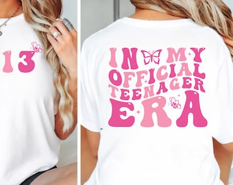 13 Official Teenager Svg, 13th Birthday Girl Svg, Official Teenager 13th Birthday Svg, Thirteen Years Old Girl Svg