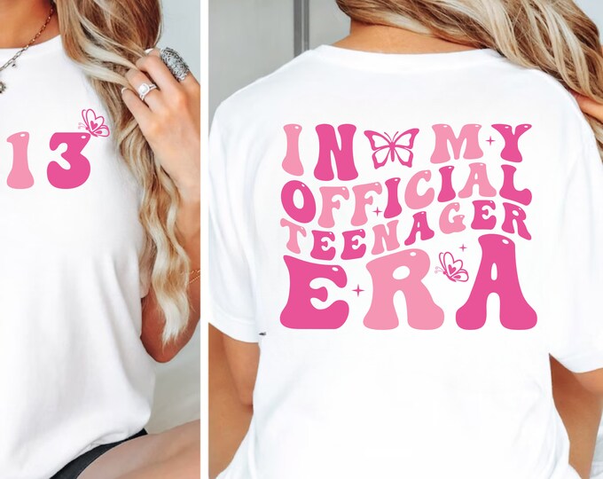 Official Teenager SVG, 13th Birthday Girl, Teen SVG (Digital Download)