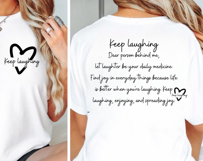 Keep Laughing SVG: Motivational Inspirational Cut File (Digital Download)